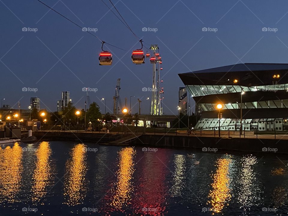 A night view over london 