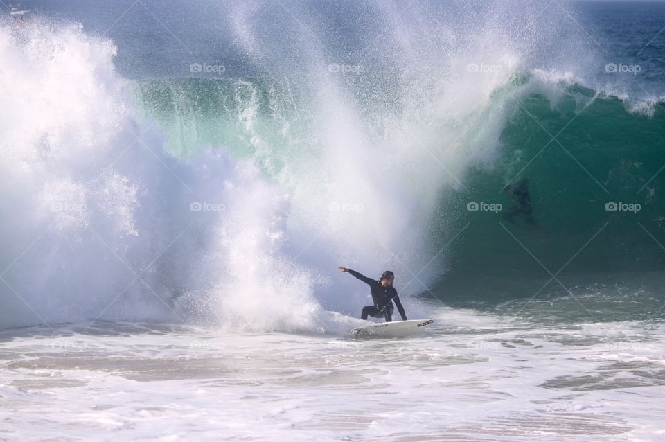 Surfer at The Wedge, Newport Beach, CA