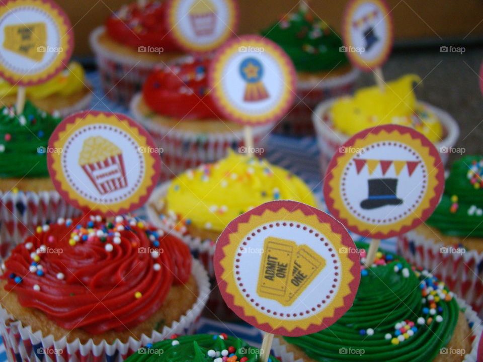 Carnival cupcakes 