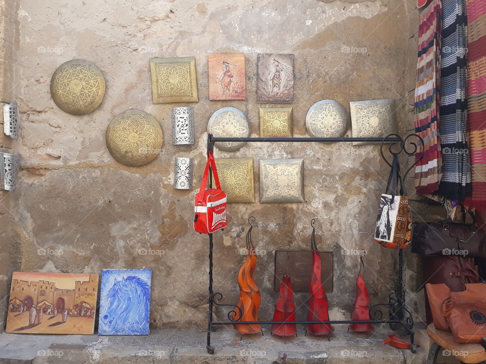 Wall decoration with artisanal handmade artwork