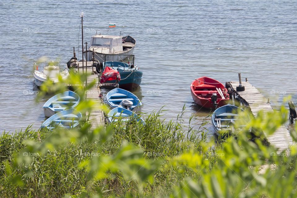 Sea vacation, boats