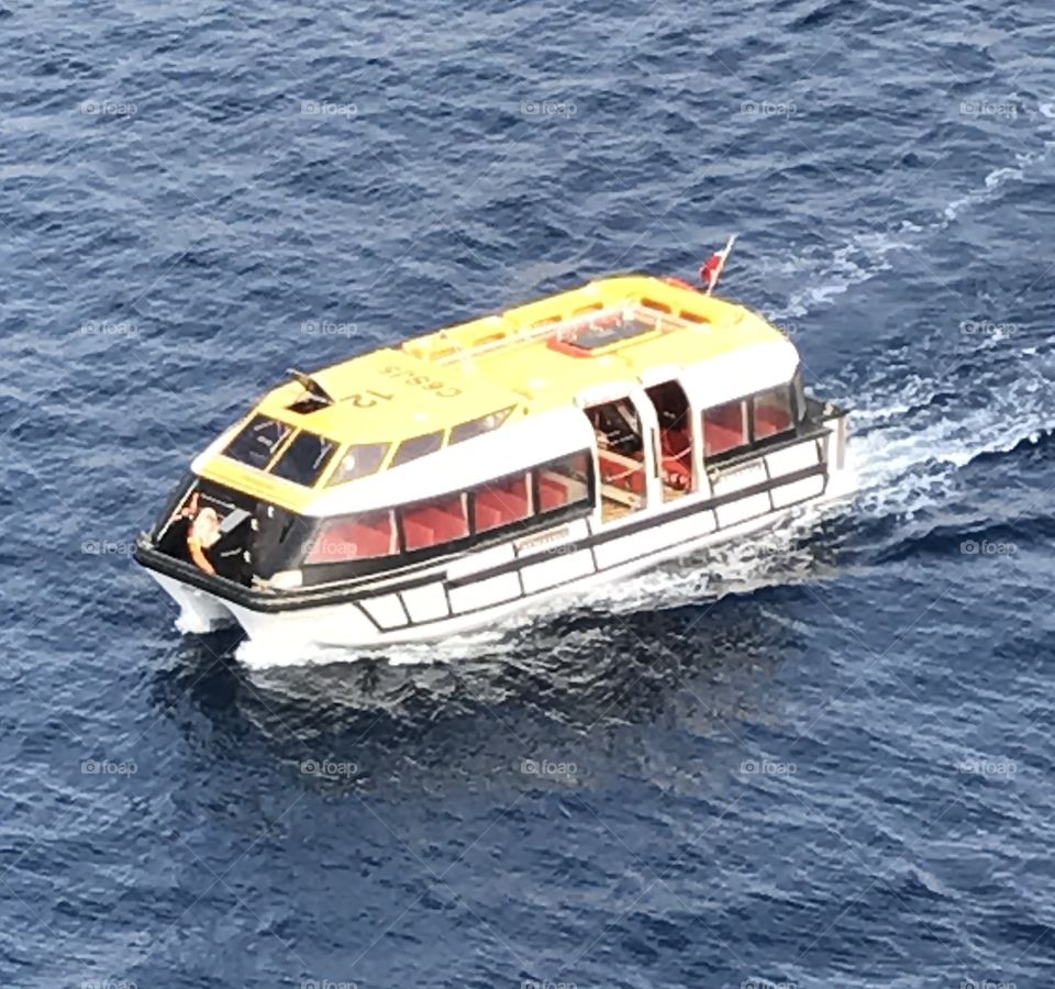 Getting to the cruise ship in Montenegro 