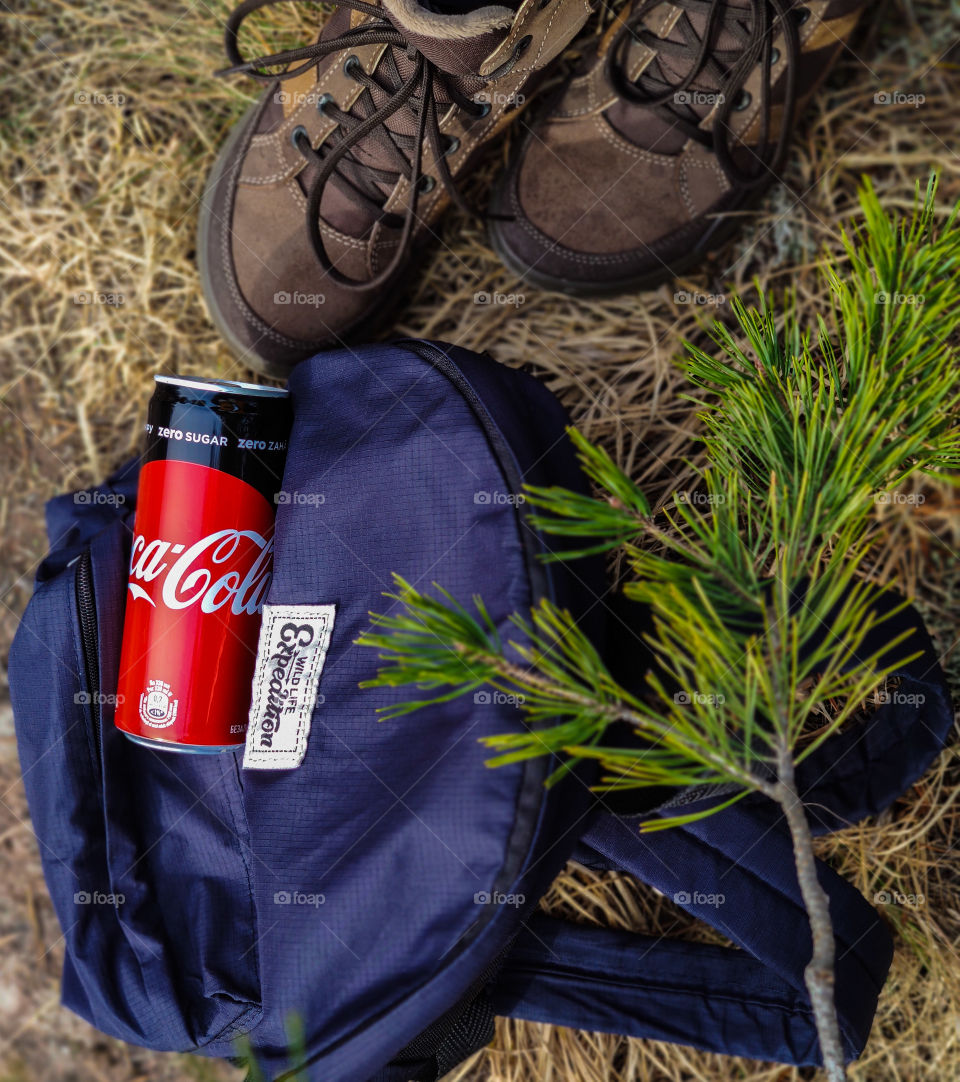 Outdoor lifestyle with Coca-cola