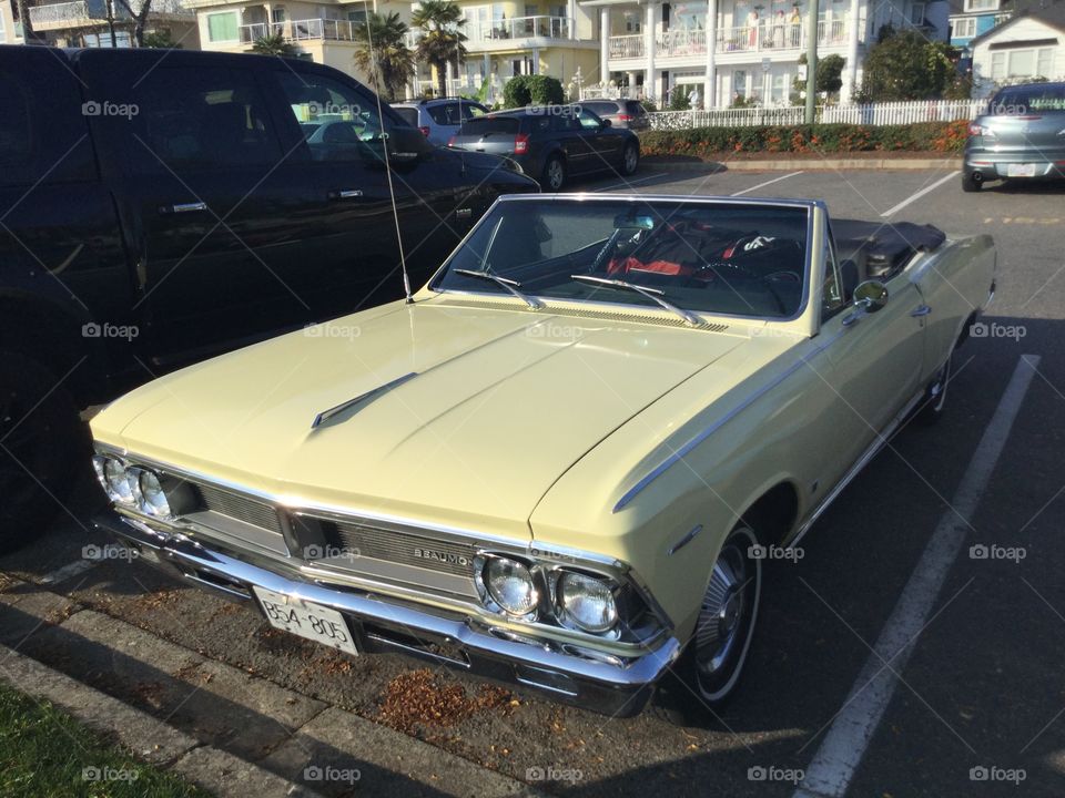 Yellow Beaumont Convertible Car