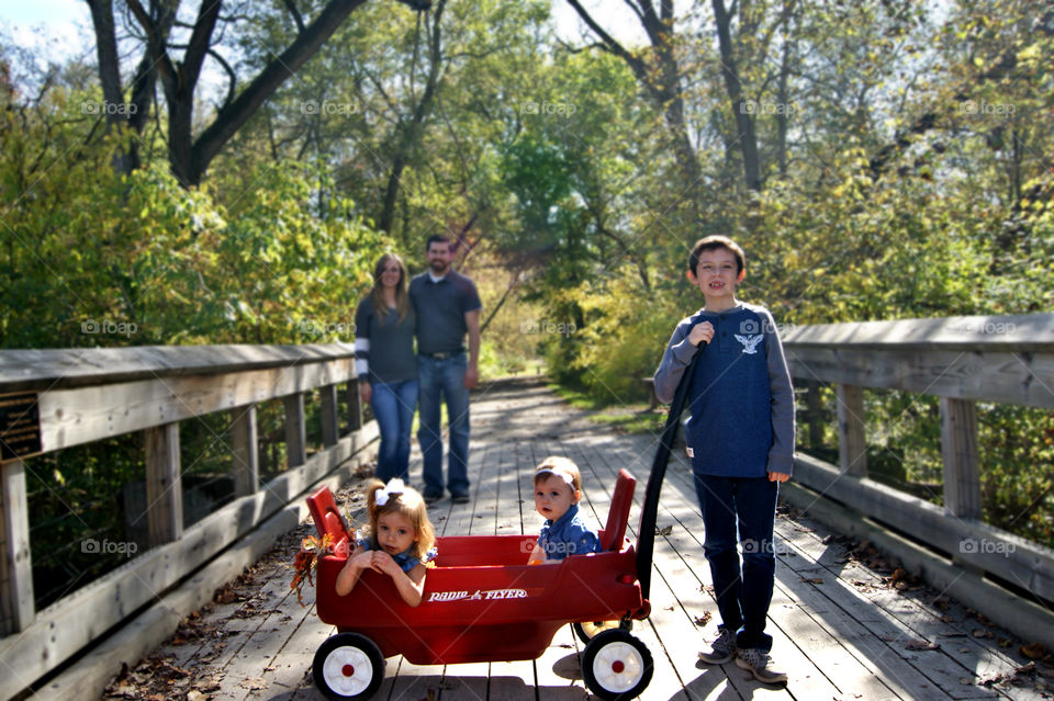 Fall family . Michigan 