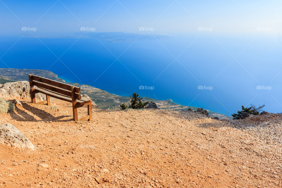 View from the mount Aenos, Kefalonia, Ionian islands, Greece