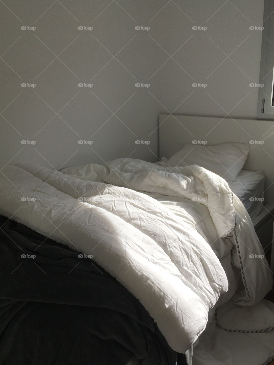 cloudy bed