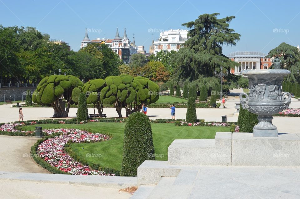 Gardens in Madrid