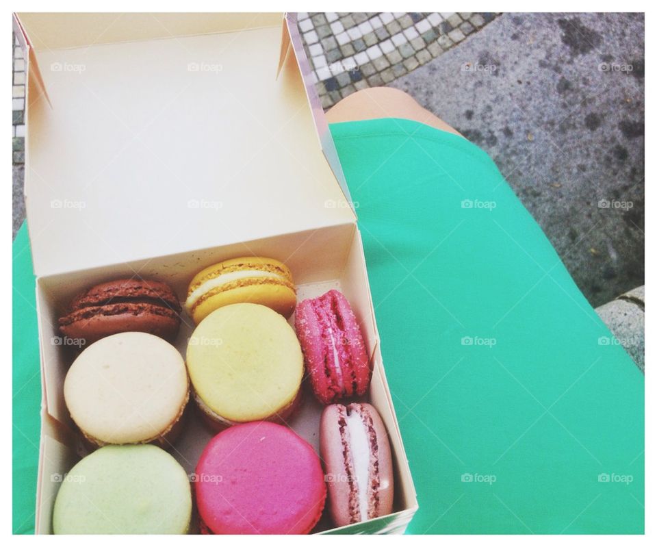 Macaroons in the park.
