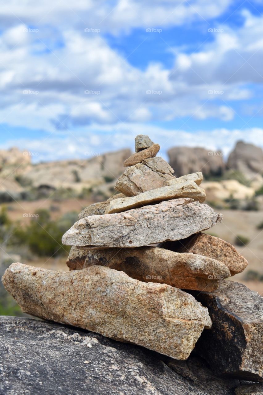 A random set of balanced rocks in Joshua Tree National Park. 