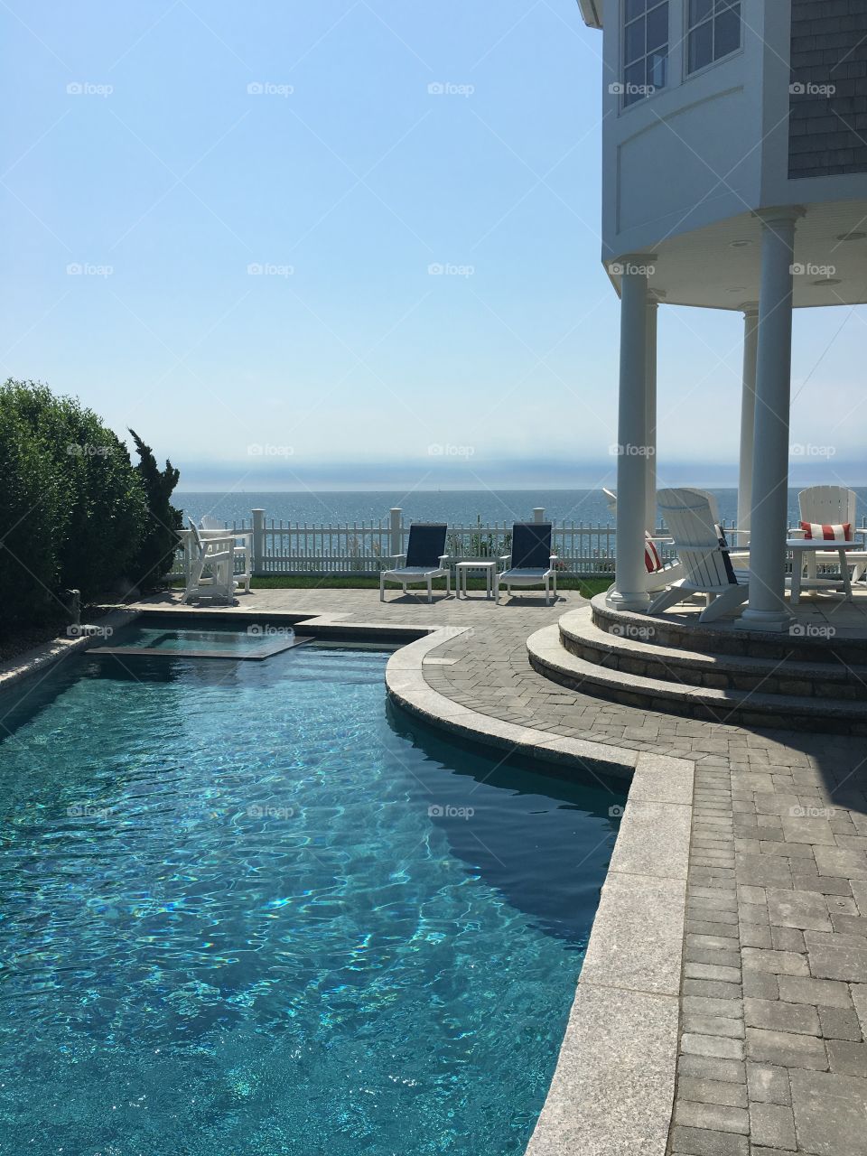 This is a beautiful home that is part of my family on cape cod Massachusetts that’s able to capture the pool and ocean in one