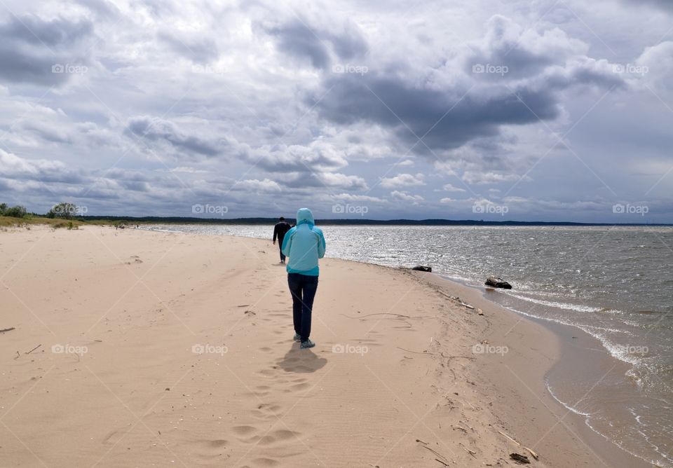 Wild beach near Gdansk 