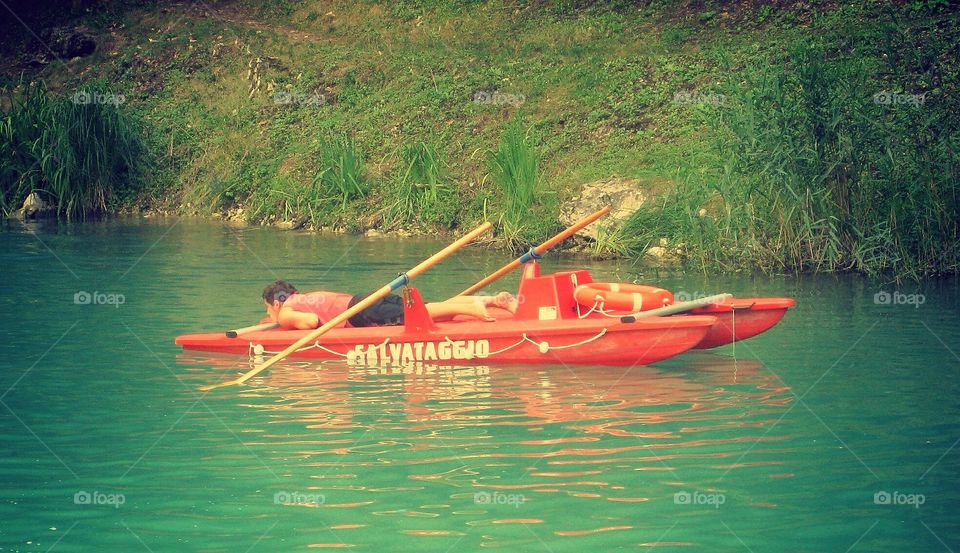 Man on boat