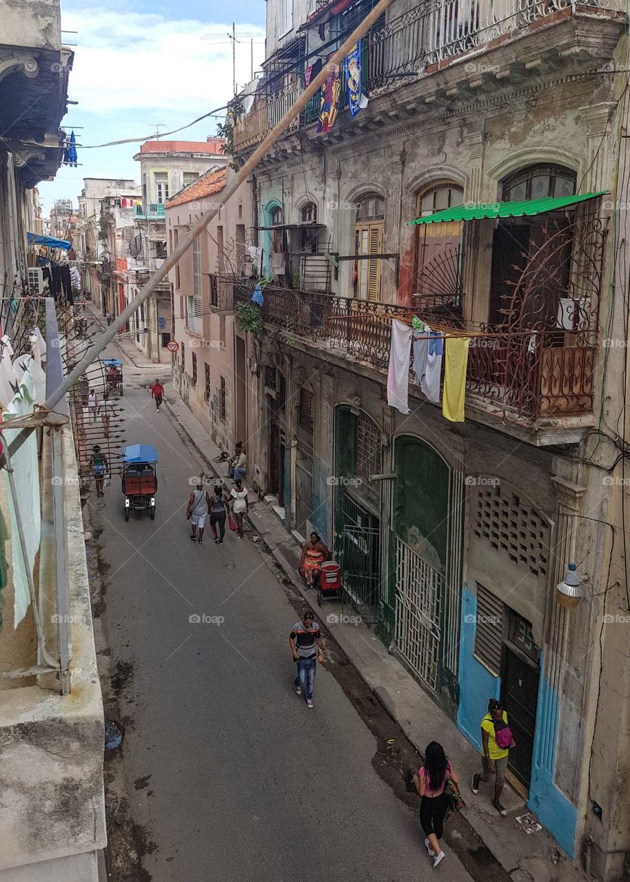 From a balcony in Havana