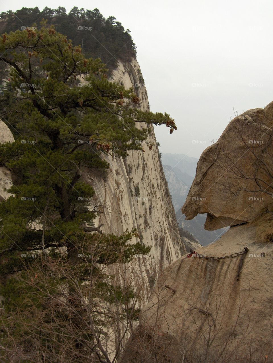 Mt Hua near Huayin in Shaanxi Province China