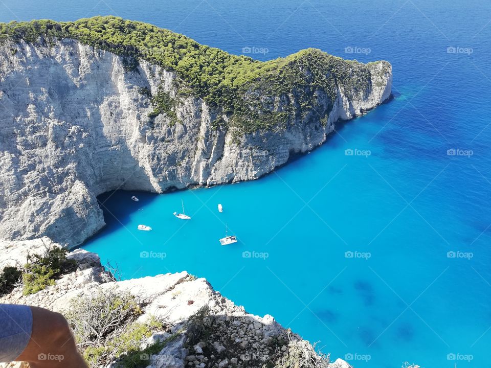 wonderful view of the navagio shipwreck