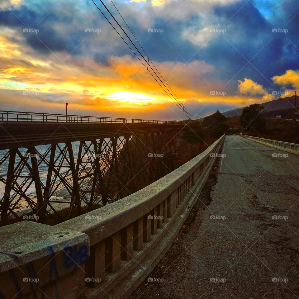 Sundown on the Santa Barbara coast