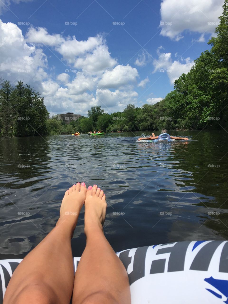 Tubing down the river!