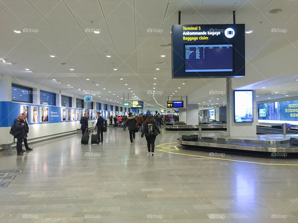 Arlanda airport in Stockholm Sweden.