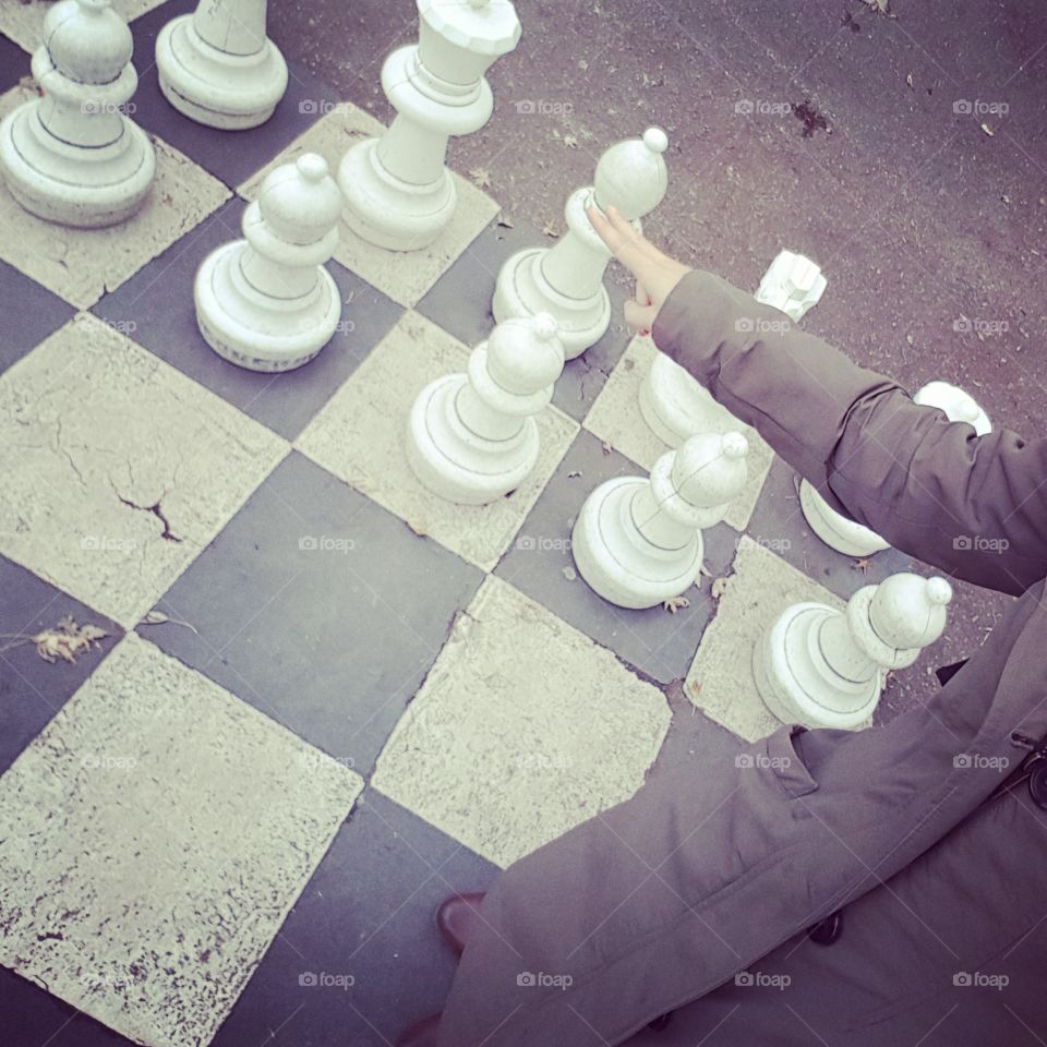 This life it's like the Chess game. Picture takes by me in old Geneva.