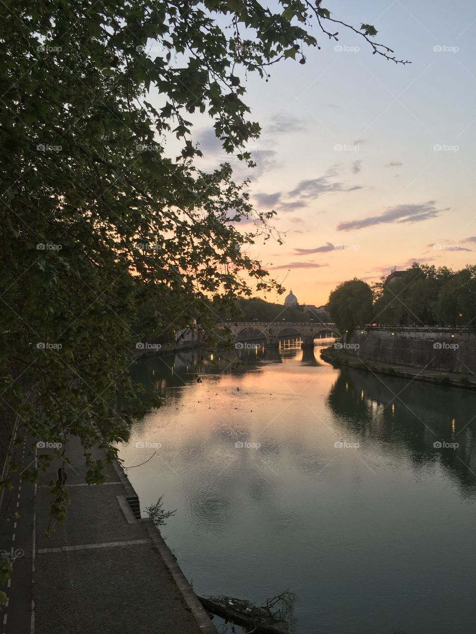 Sunset in Rome 