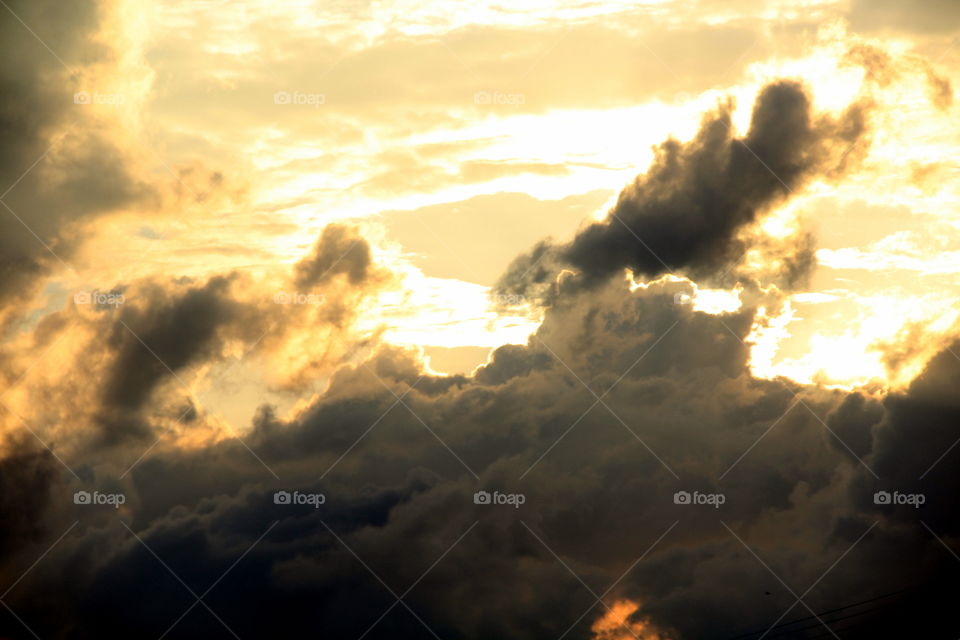 Sky and clouds and sun