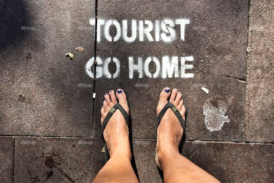 Writing on the pavement