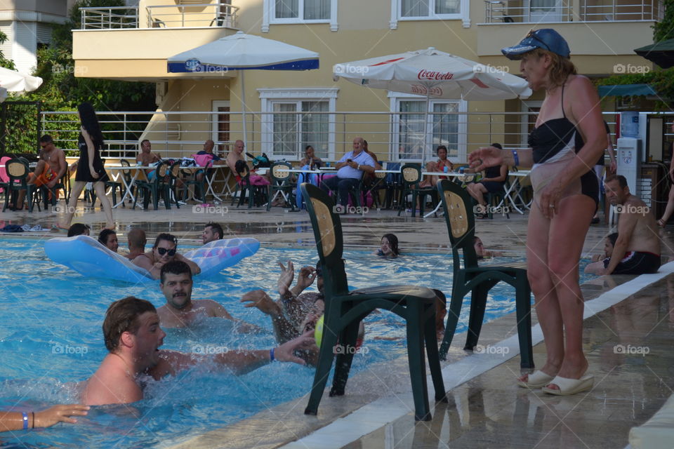 People in the pool