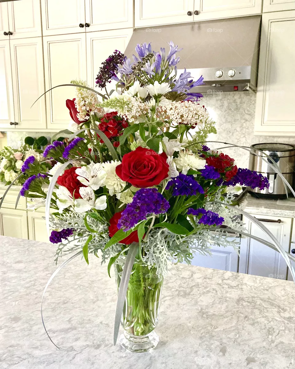 Summer kitchen floral bouquet 