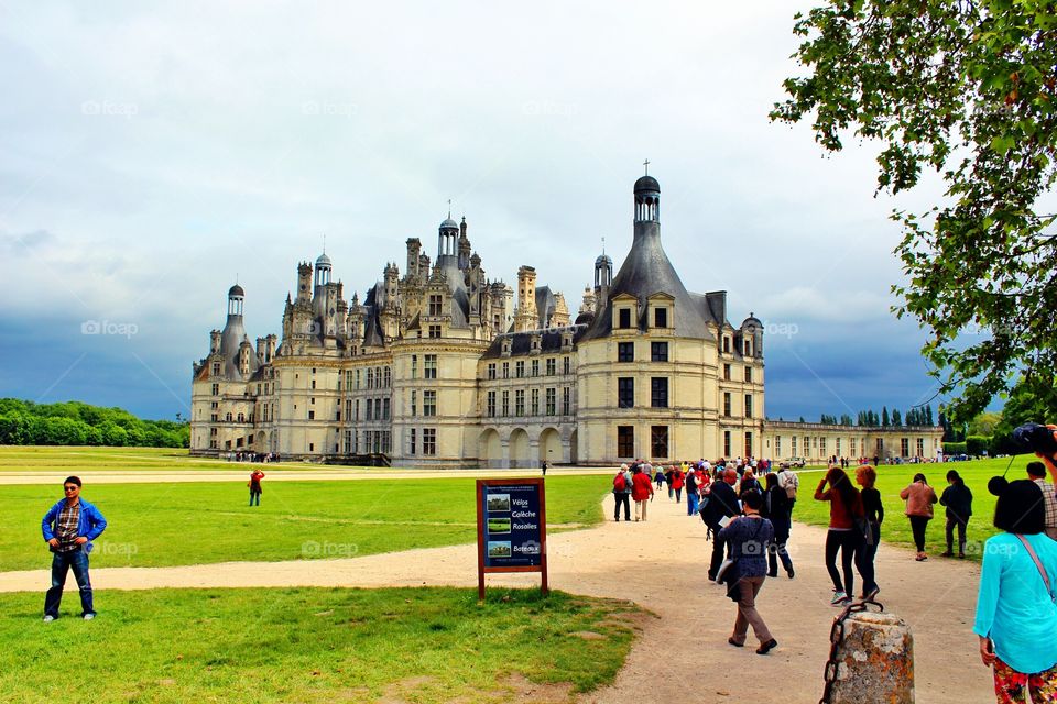 Château de Chambord. One of the best chateus in France. It is located close to Orleans city.