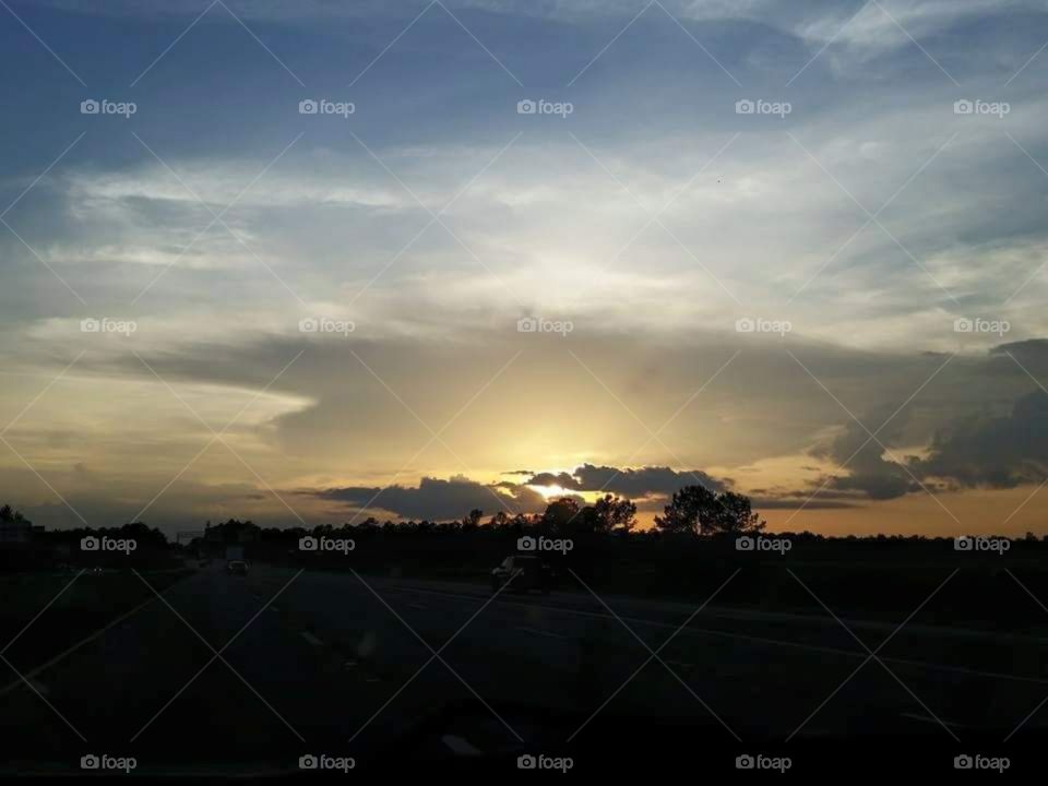 Sunset over a Savanah 