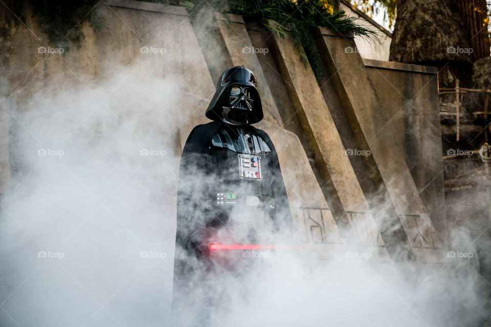 Darth Vader Emerging from the Temple