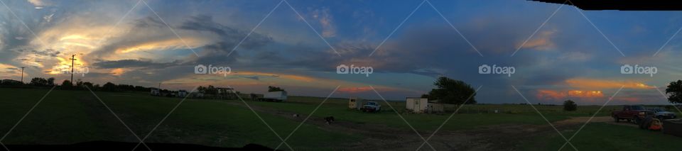 Beautiful sunset cloudscape 