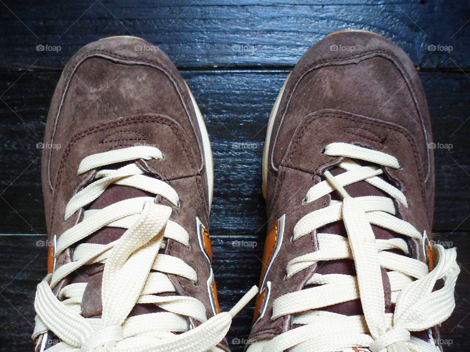 sports shoes on a black background, sneakers