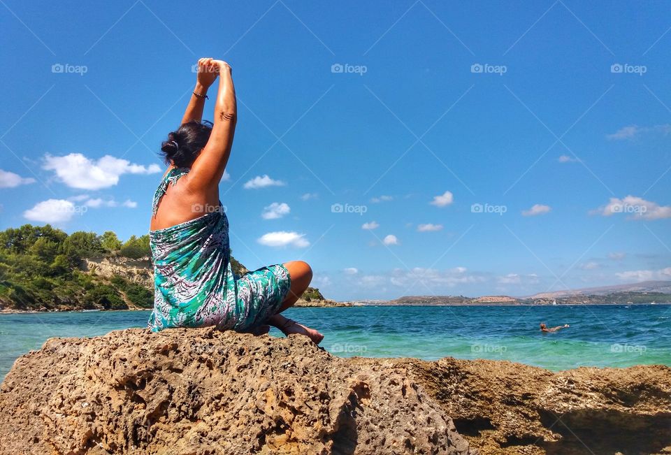 Yoga time by the sea!