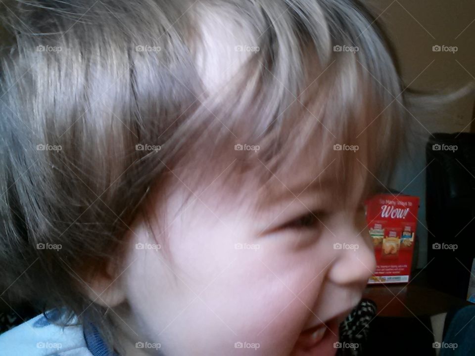 baby boy in the morning