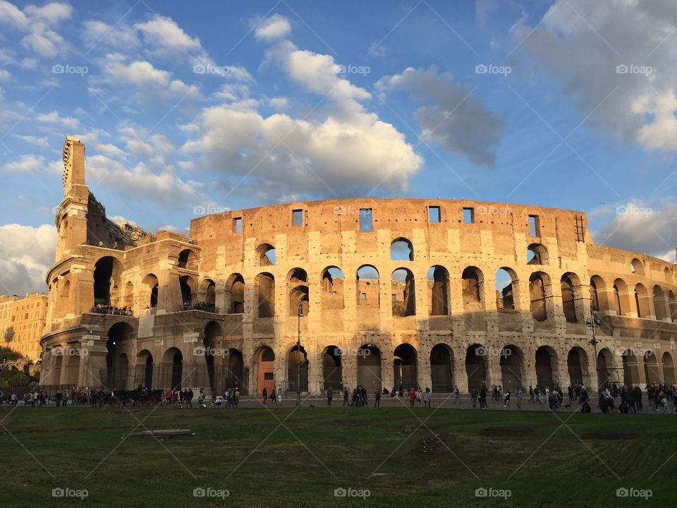 Il Colosseo in un bel pomeriggio di Ottobre 