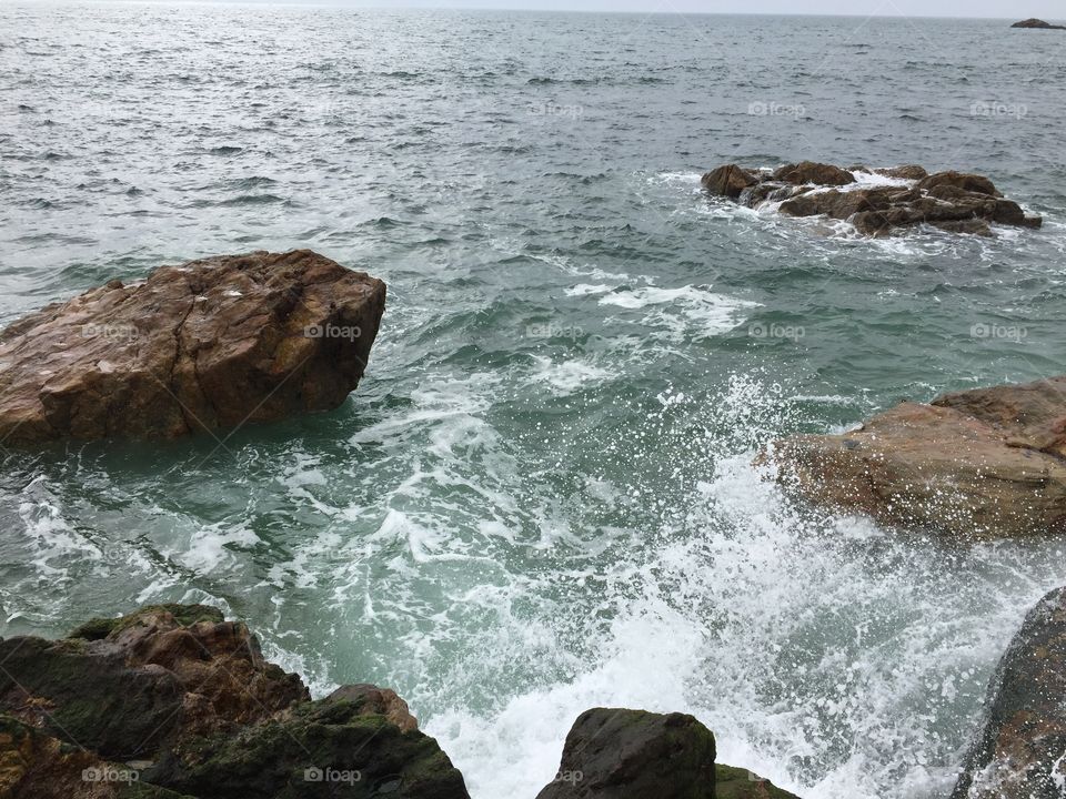 Rocks in ocean
