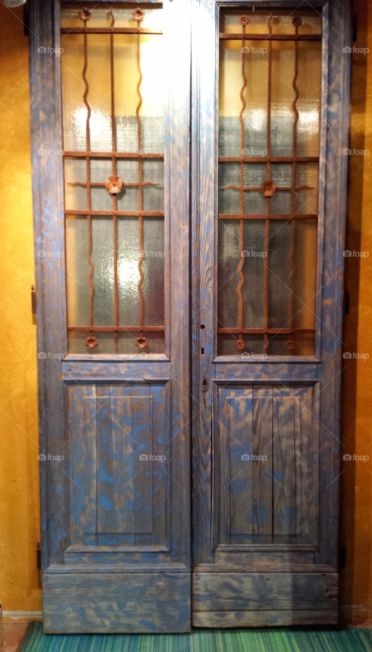 Blue door