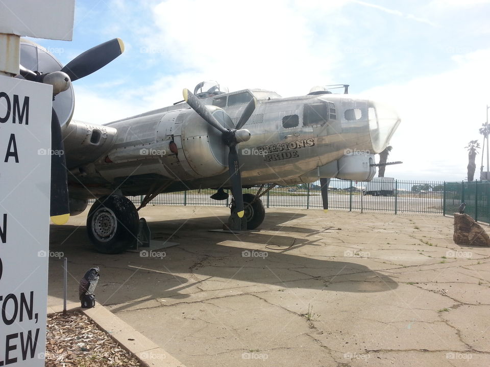 Prestons pride B17 aircraft stands silent