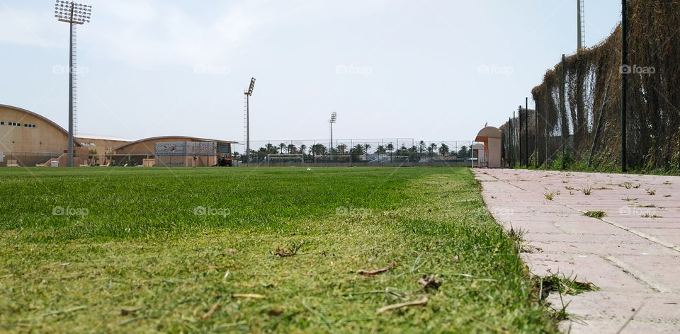 Football stadium yard