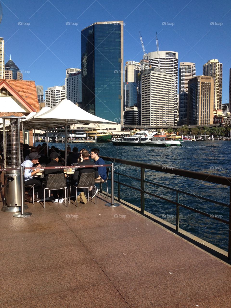 Sydney harbour cafe