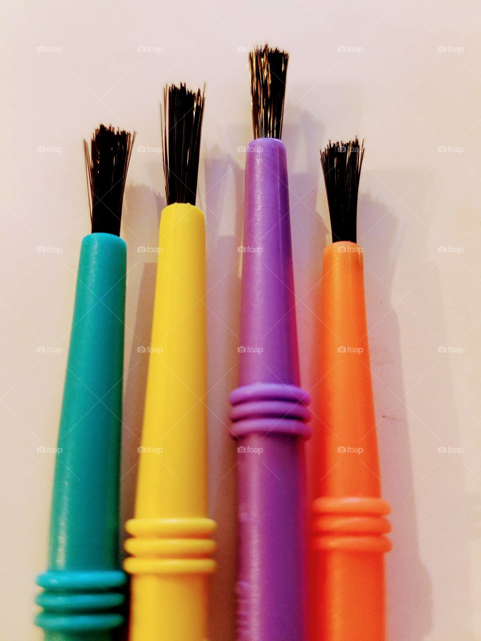 paintbrushes colored