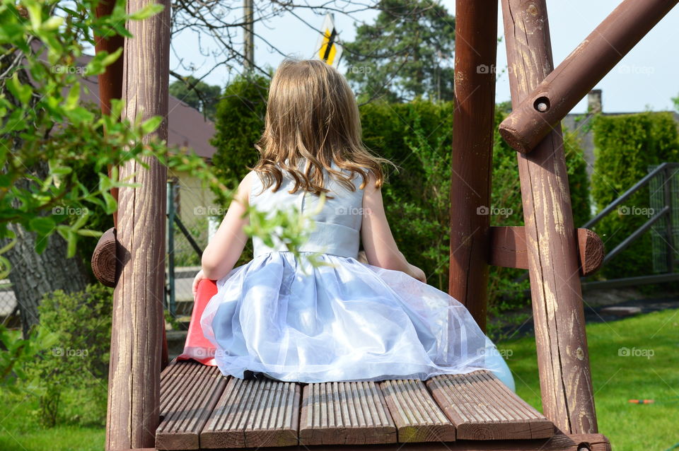 Girl in the playground