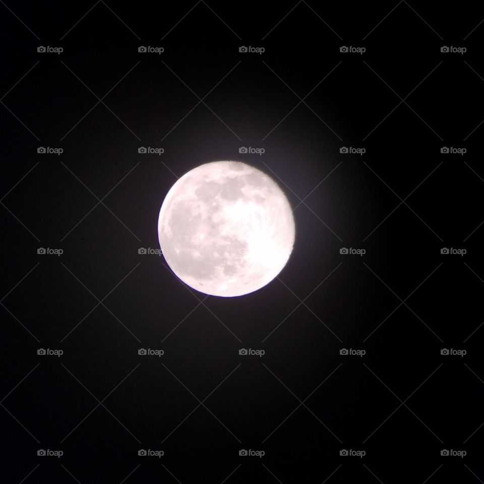 Full Moon (Photo Taken Using a Telescope and Samsung Galaxy S7 Edge)