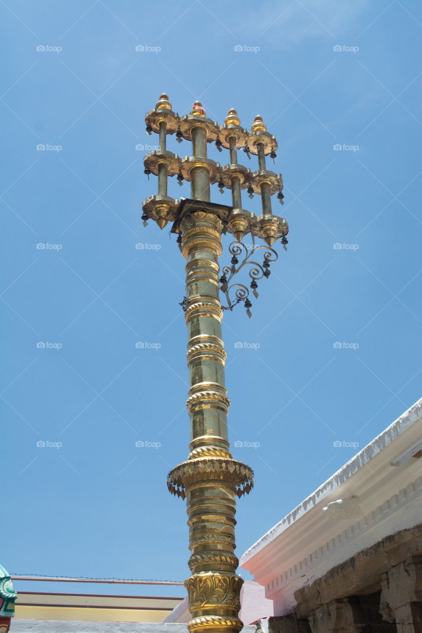 Temple Tower from Tiruchegodu Temple, India