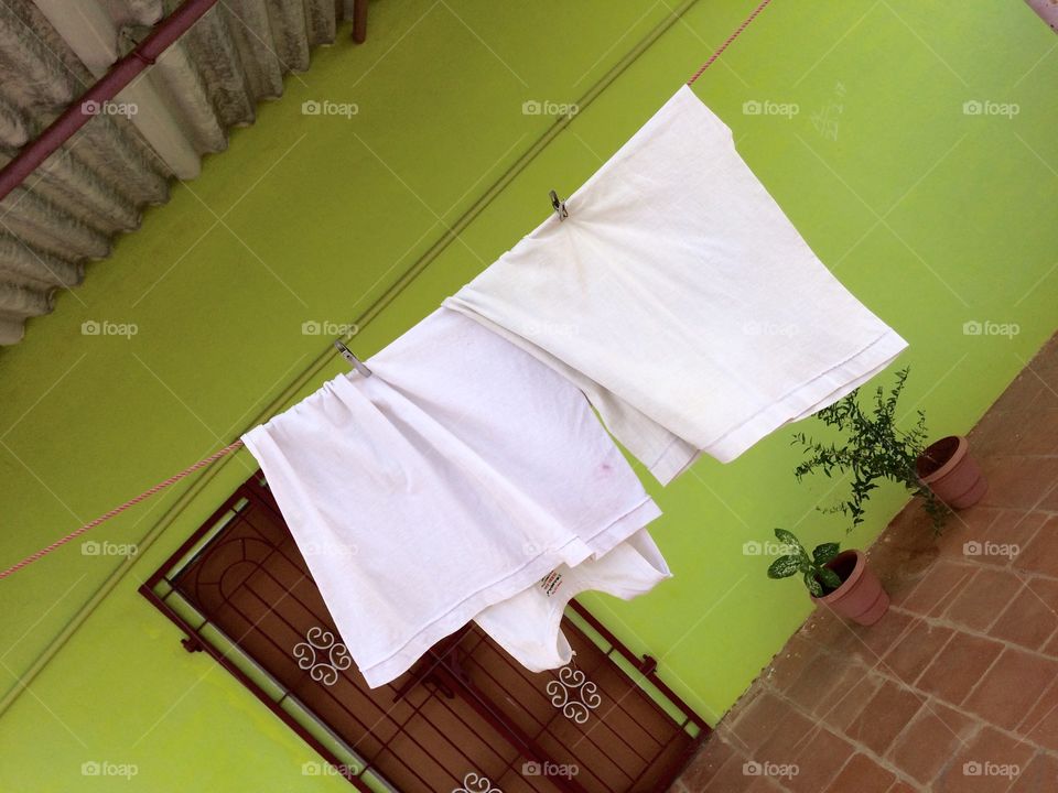 drying laundry clothes 