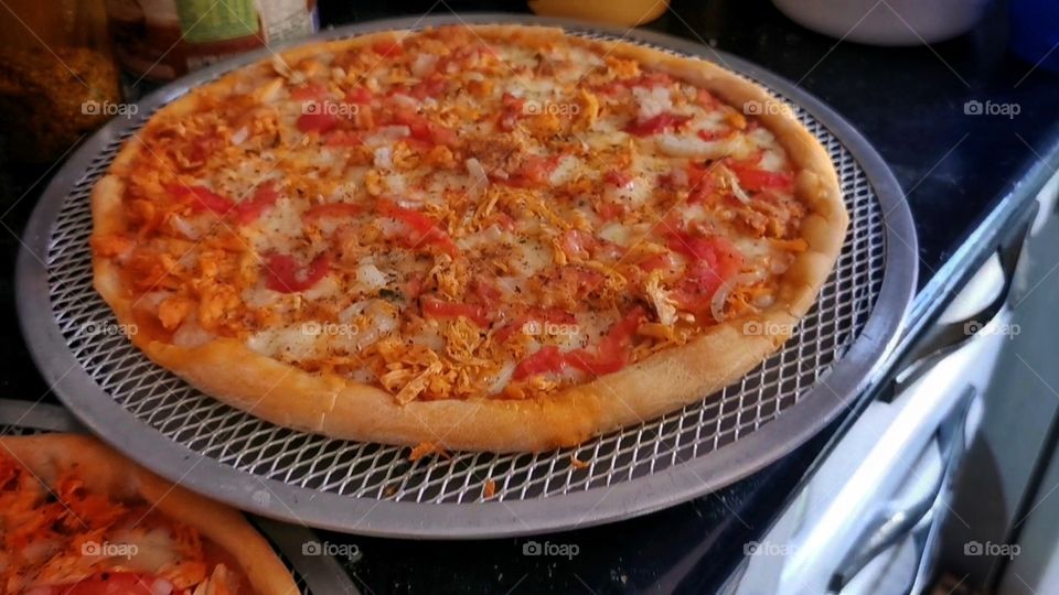 Pizza de massa pobre