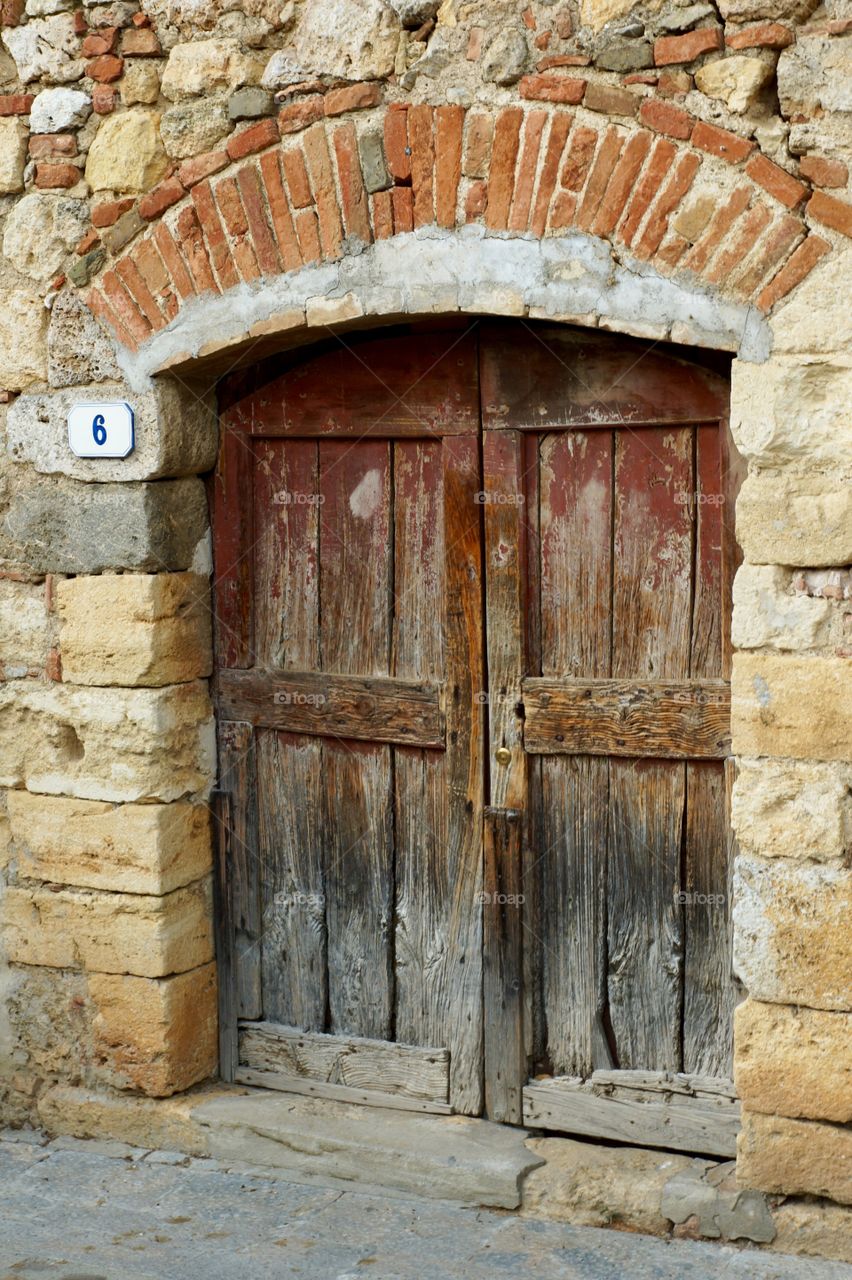 Old door in Tuscany (Italy)