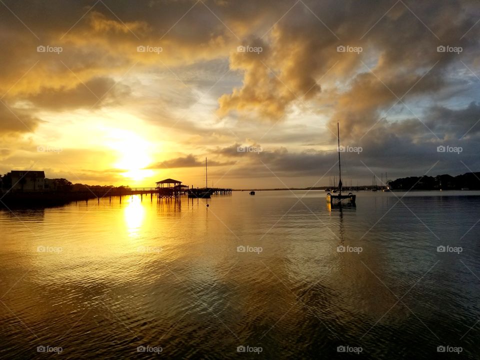 folly river sunset